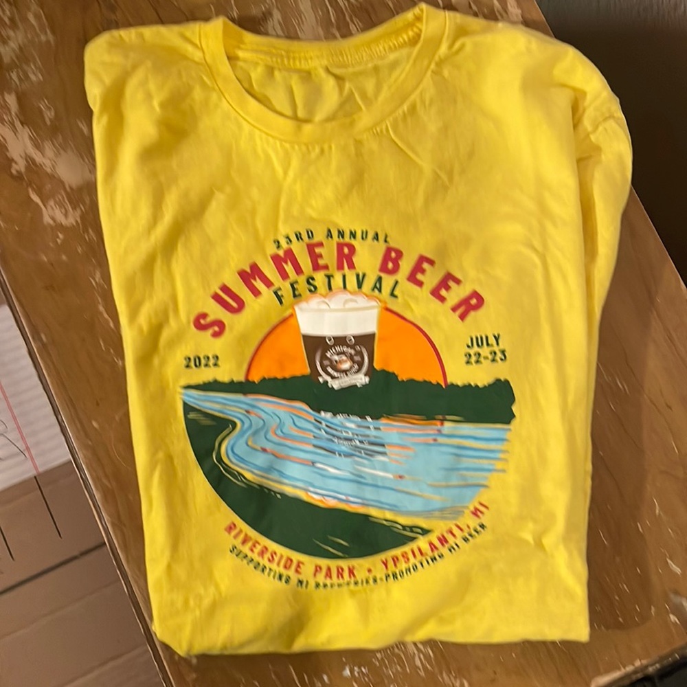 Michigan summer beer fest event shirt